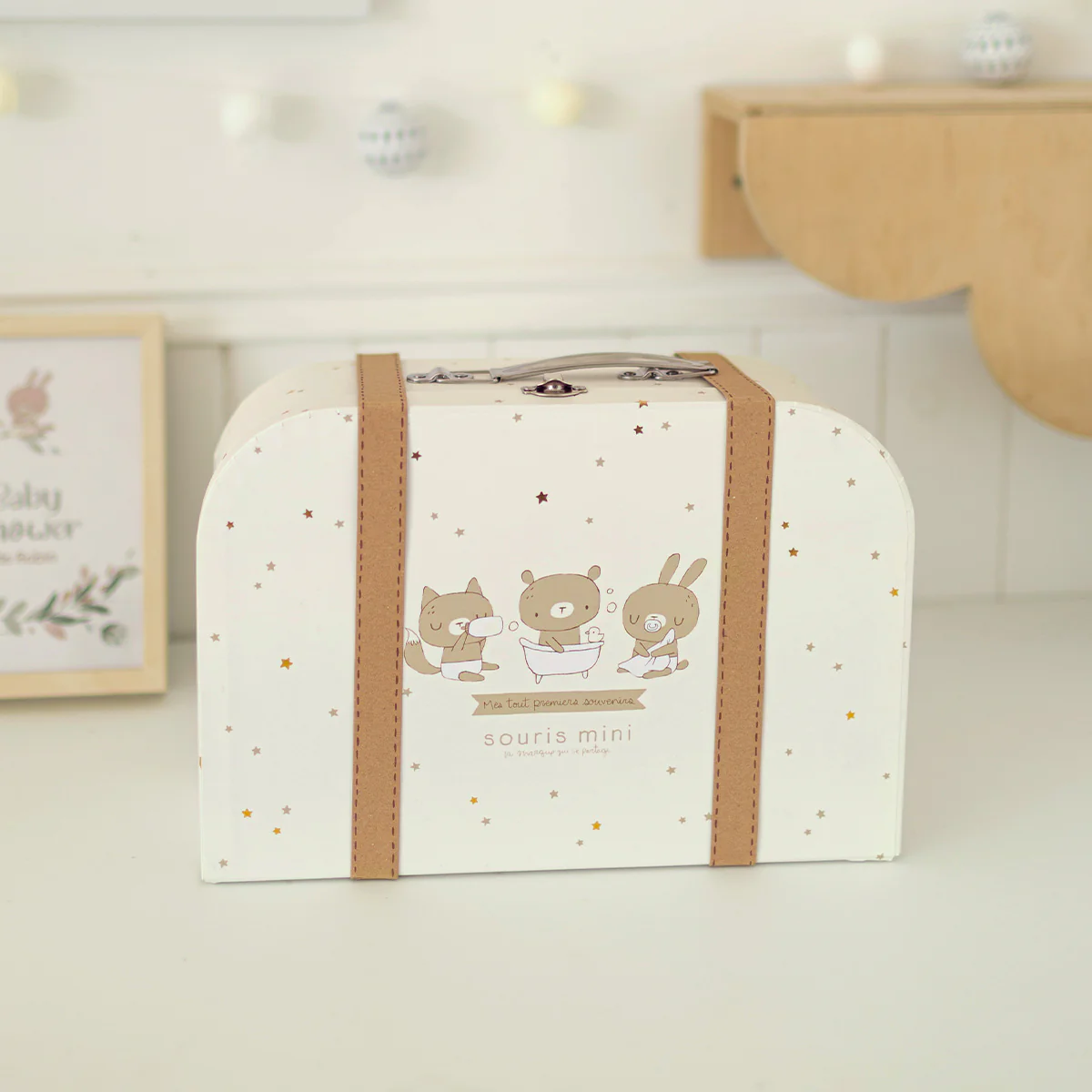 Coffret cadeau crème et beige « Le Signature » (11 pièces), naissance - Image 4